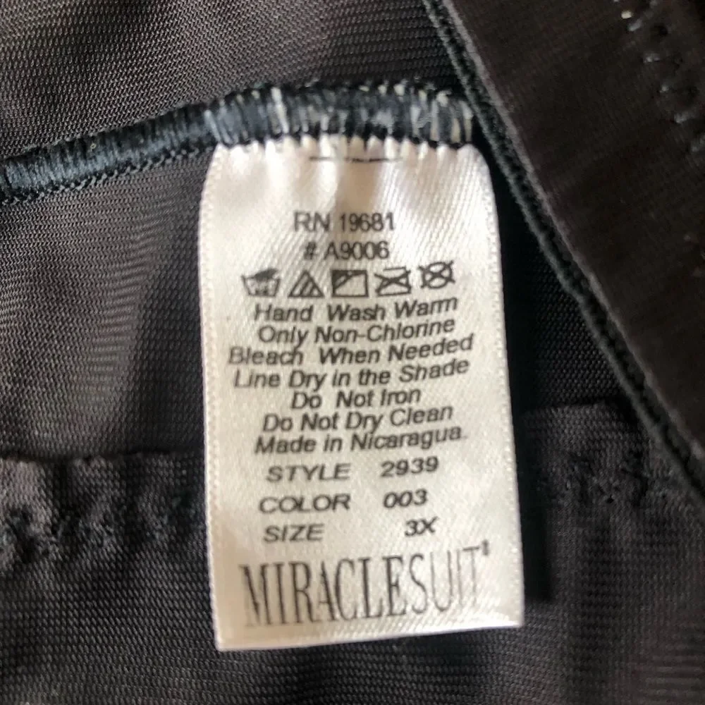 Miraclesuit Womens Plus Size Flexible Fit Firm Control Thigh Slimmer Style-2939